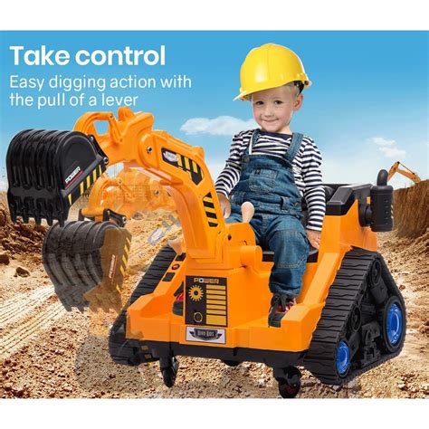 sit on mini excavator|12v ride on excavator toy.